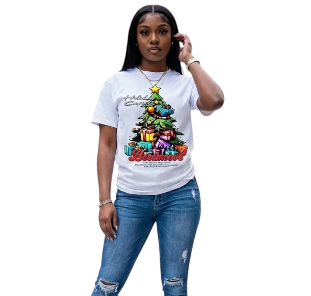 BEESMOOVE (throwback) Christmas Tree with Gifts Tee - Beesmoove