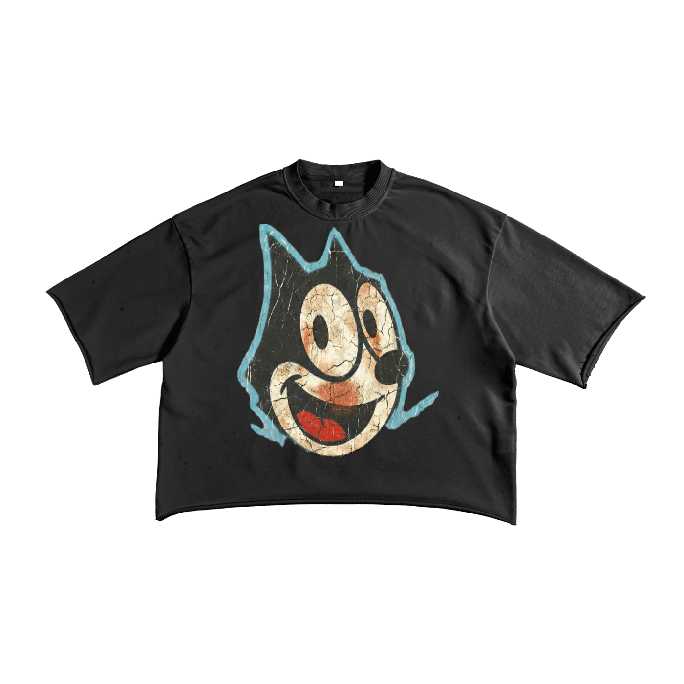 BEESMOOVE (throwback)FELIX Raw Edge T-Shirt - Beesmoove