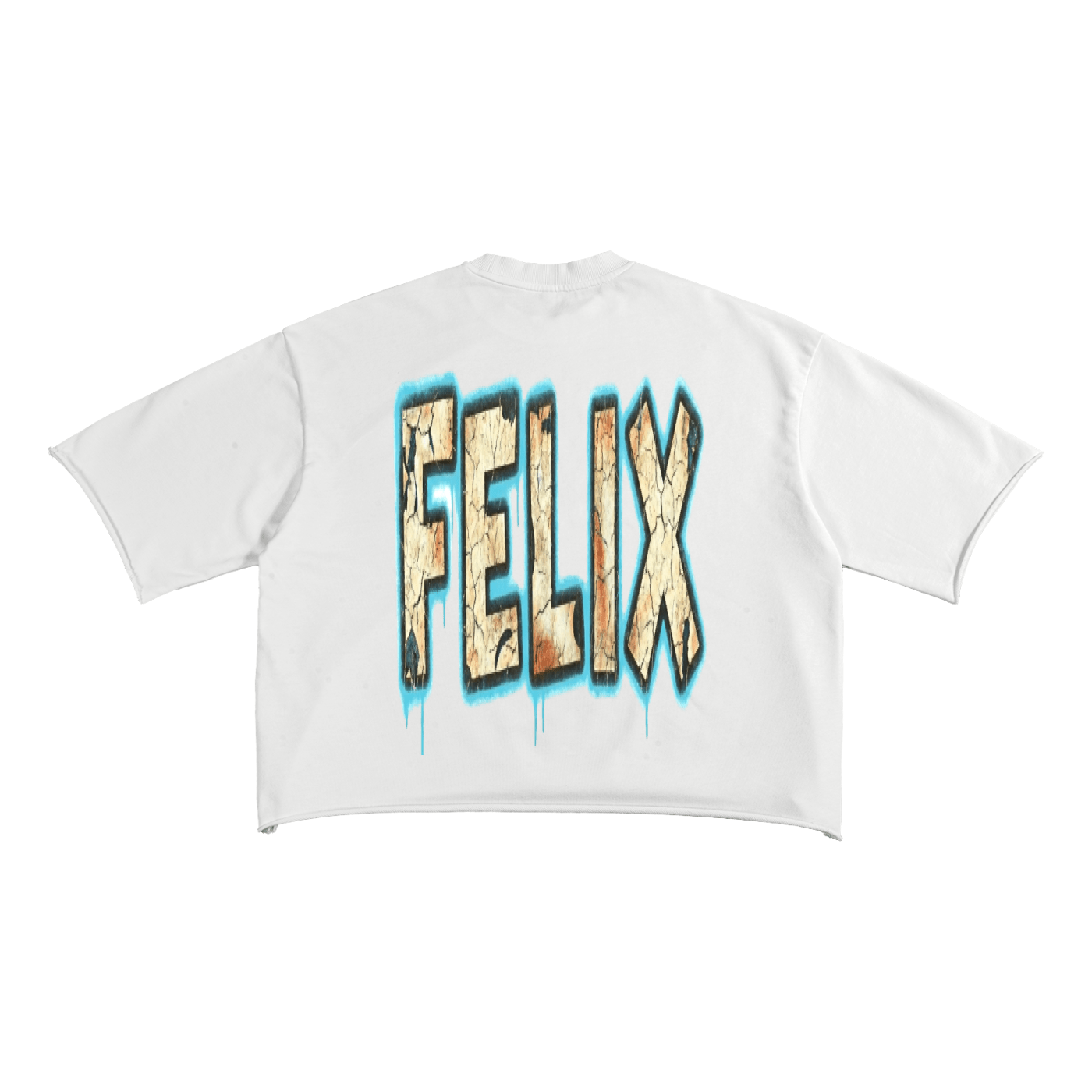 BEESMOOVE (throwback)FELIX Raw Edge T-Shirt - Beesmoove