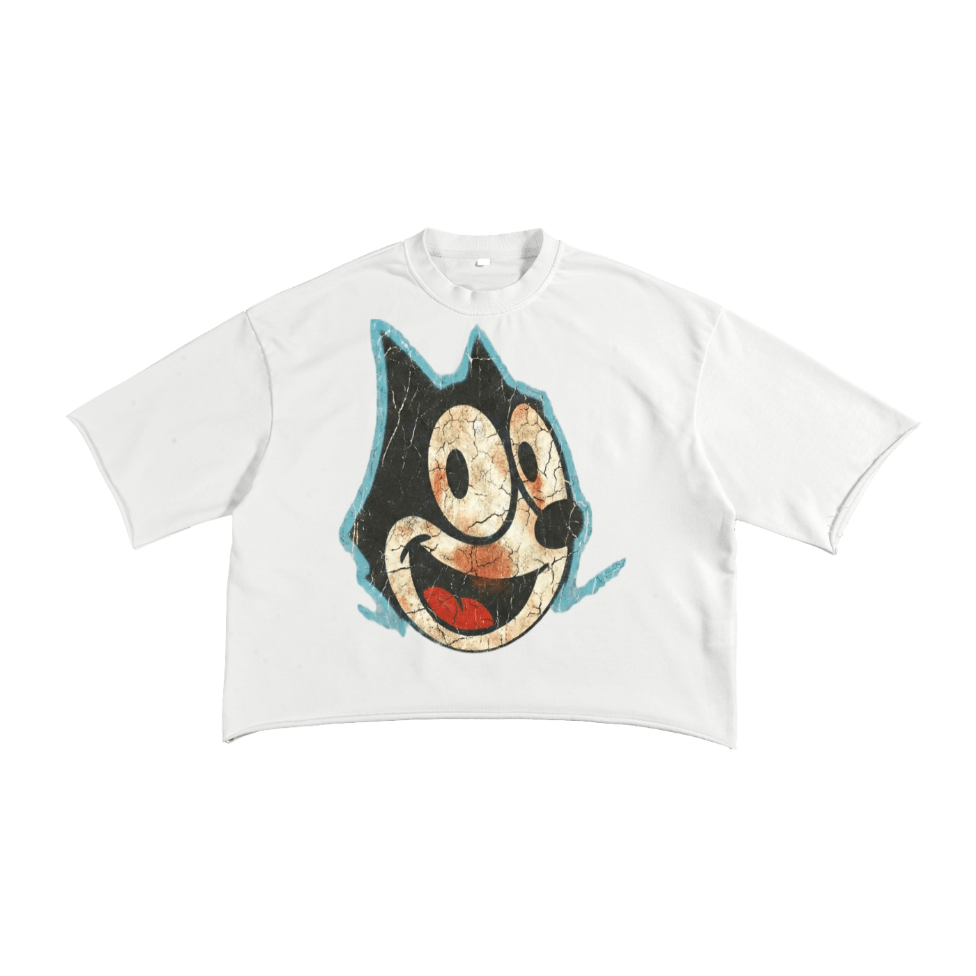 BEESMOOVE (throwback)FELIX Raw Edge T-Shirt - Beesmoove