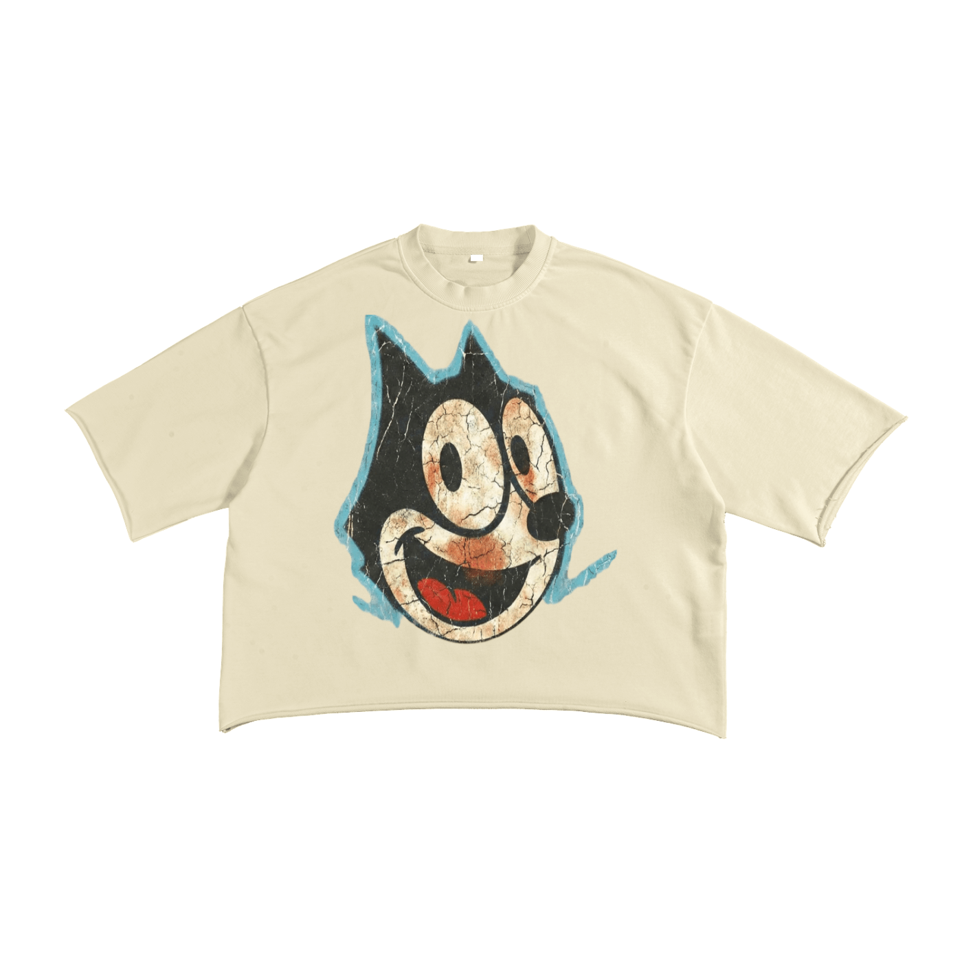 BEESMOOVE (throwback)FELIX Raw Edge T-Shirt - Beesmoove