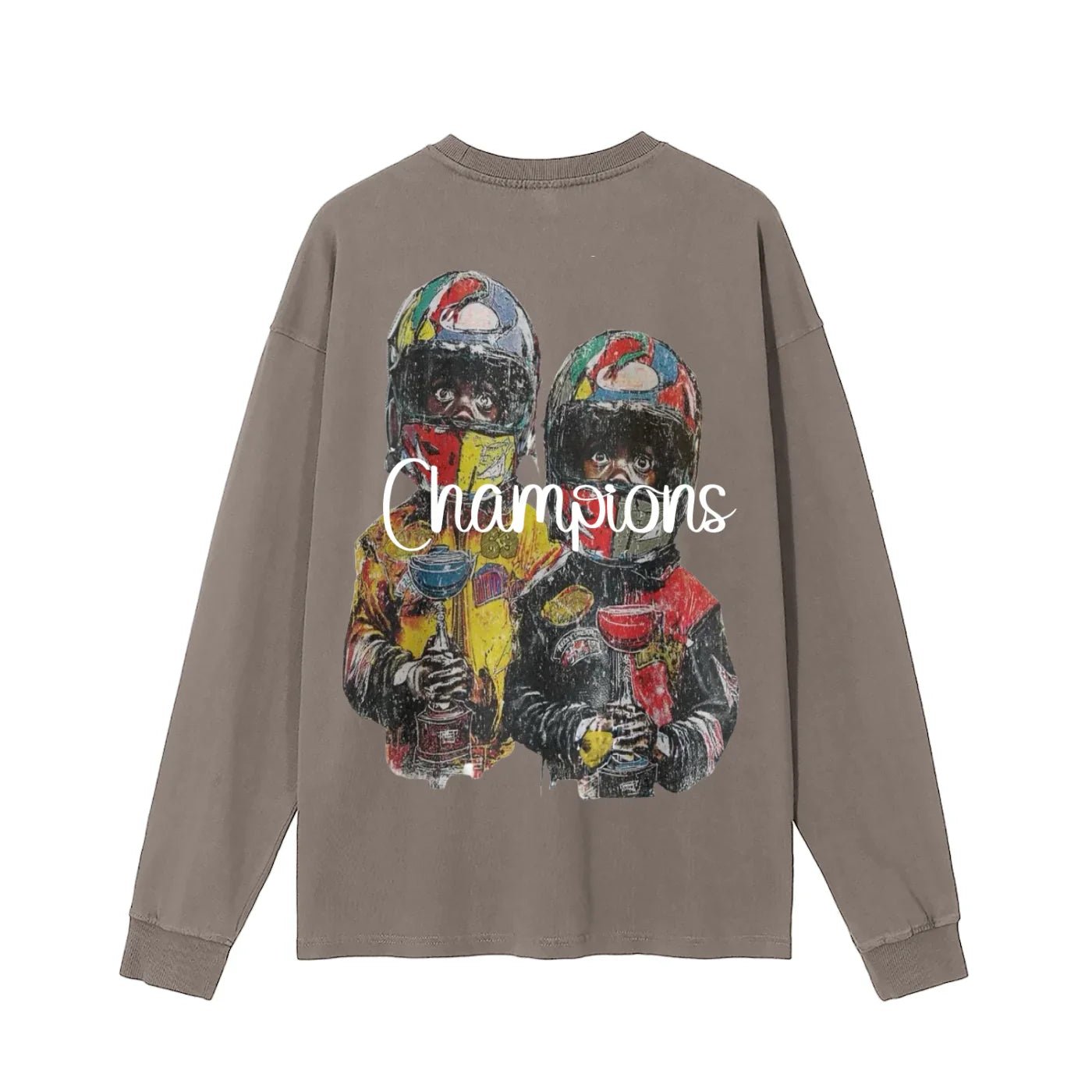 BEESMOOVE Trophy Champions Washed Long Sleeve T-Shirt - Beesmoove