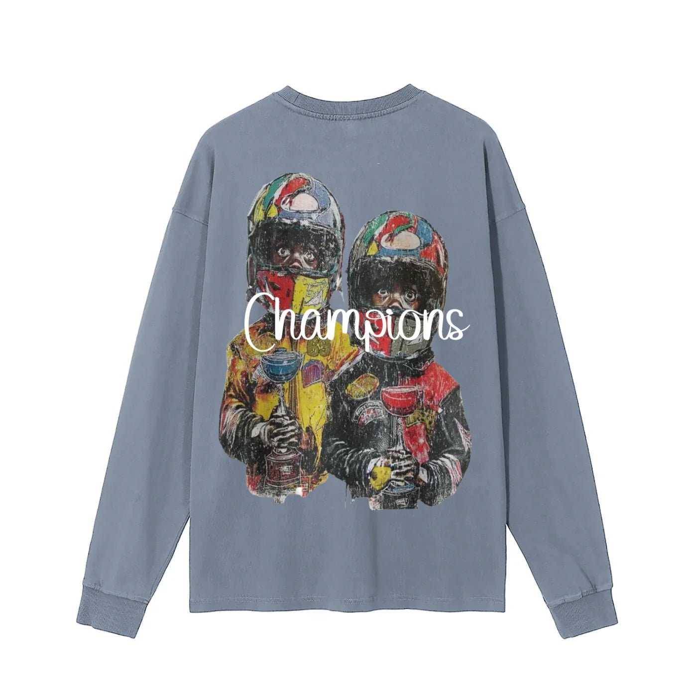 BEESMOOVE Trophy Champions Washed Long Sleeve T-Shirt - Beesmoove