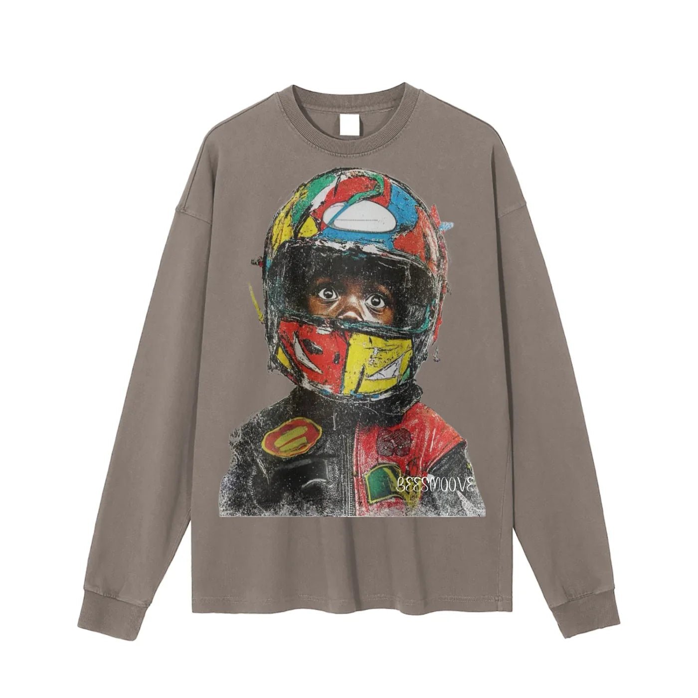 BEESMOOVE Trophy Champions Washed Long Sleeve T-Shirt - Beesmoove