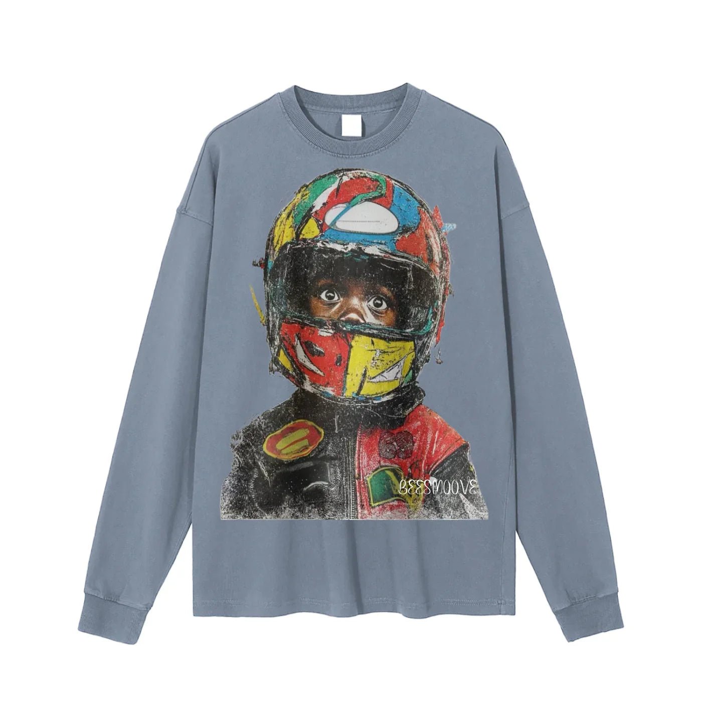 BEESMOOVE Trophy Champions Washed Long Sleeve T-Shirt - Beesmoove