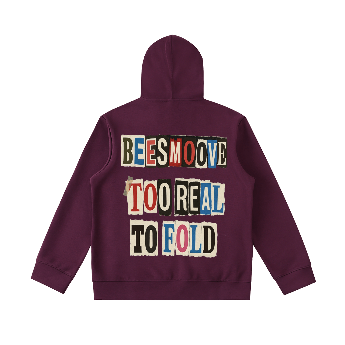 BEESMOOVE T.R.T.F Essential Heavyweight High Neck Zip - Up Hoodie - Beesmoove