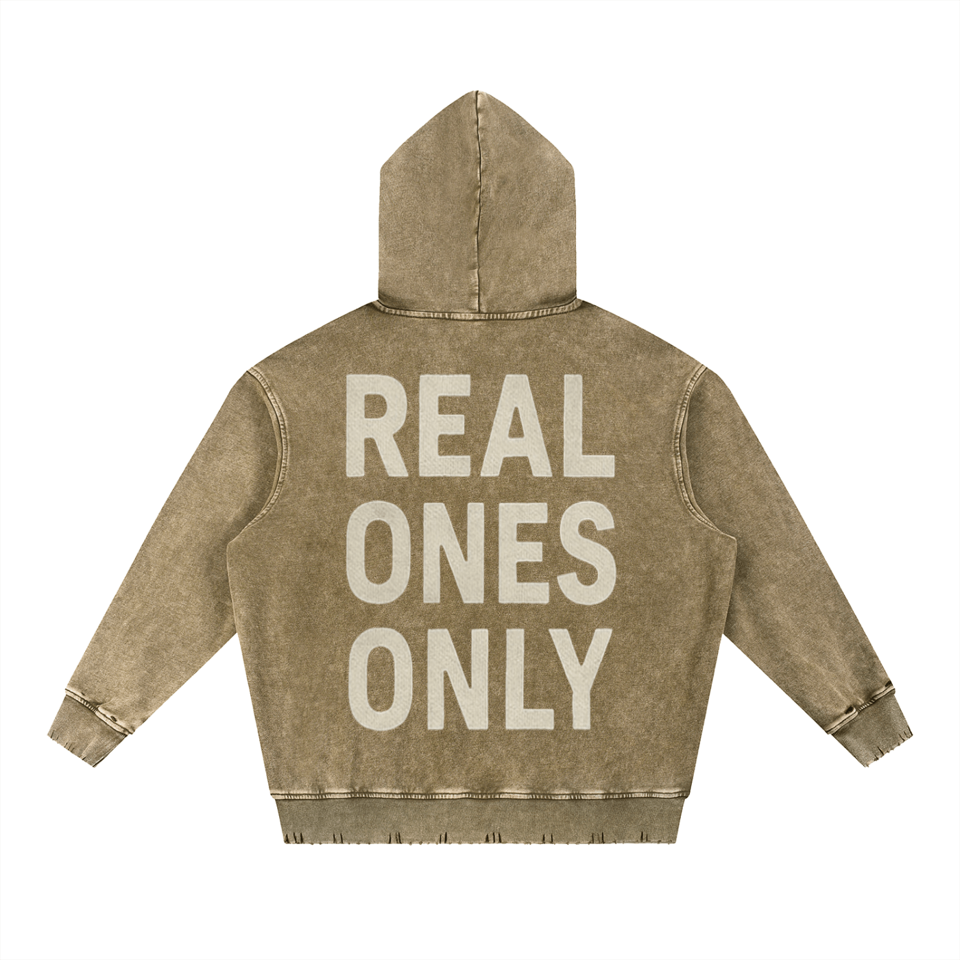 BEESMOOVE T.R.T.F Wash Hand - Frayed Heavyweight Hoodie - Beesmoove