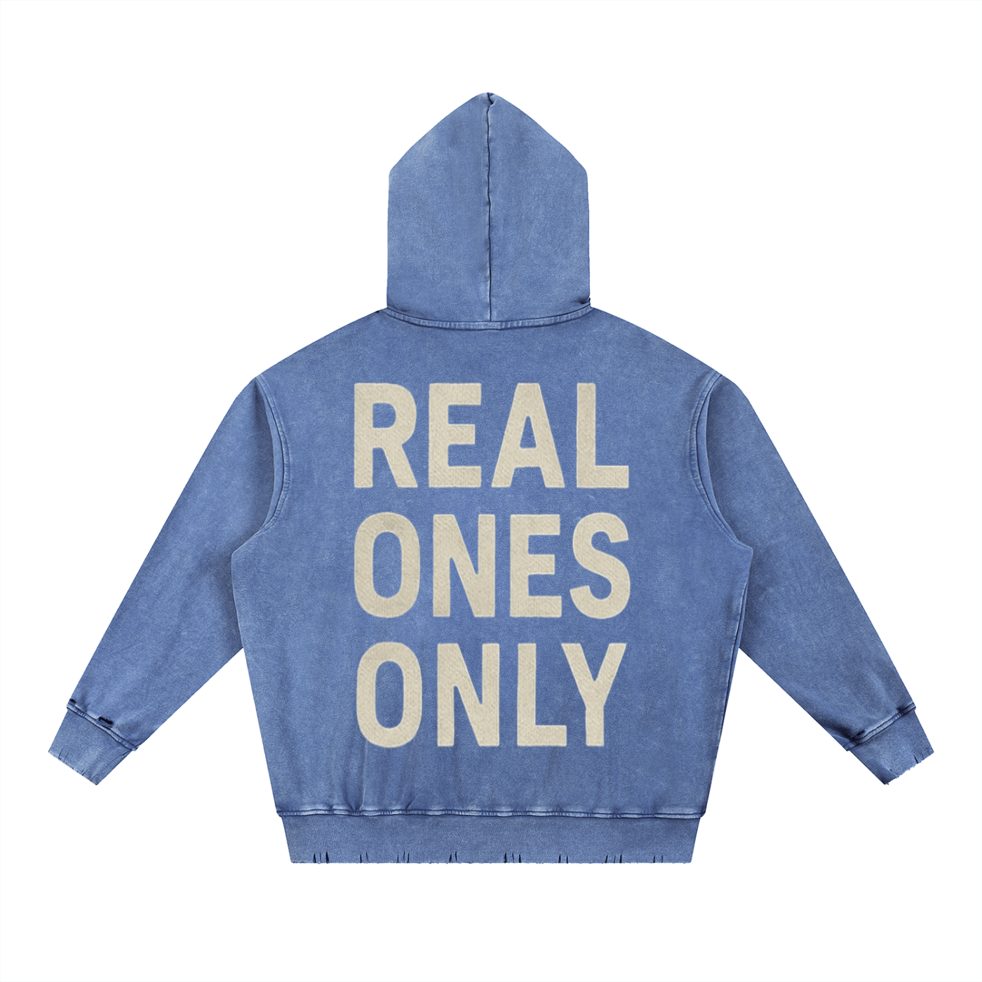 BEESMOOVE T.R.T.F Wash Hand - Frayed Heavyweight Hoodie - Beesmoove