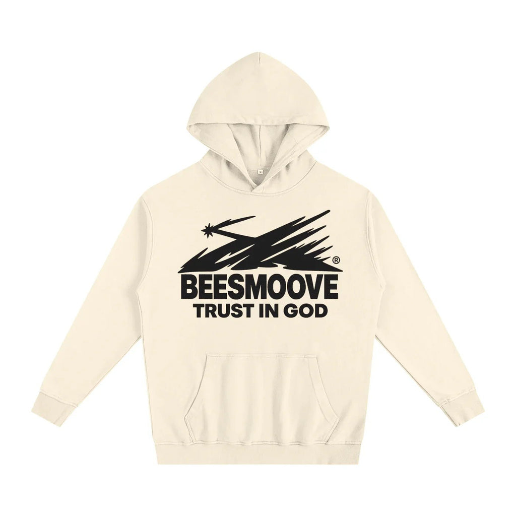 BEESMOOVE Trust In God Oversized Hoodie - Beesmoove
