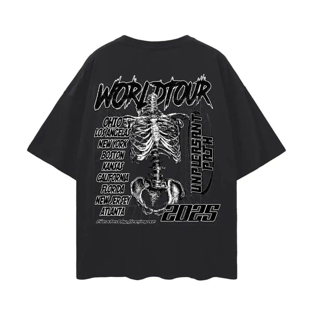 Beesmoove Unpleasant Odyssey Oversize Deep Drop Shoulder Tee - Beesmoove