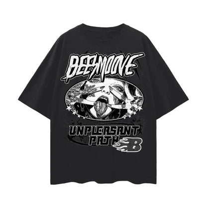 Beesmoove Unpleasant Odyssey Oversize Deep Drop Shoulder Tee - Beesmoove 