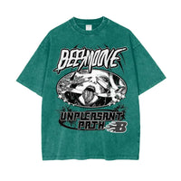Beesmoove Unpleasant Odyssey Oversize Snow Washed T-Shirt - Beesmoove 