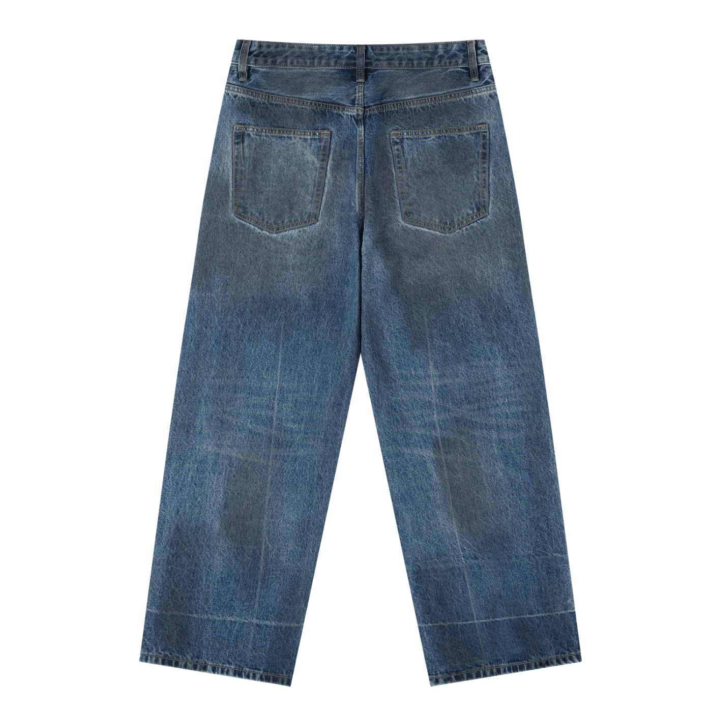 BEESMOOVE Wash Baggy Denim Jeans - Beesmoove