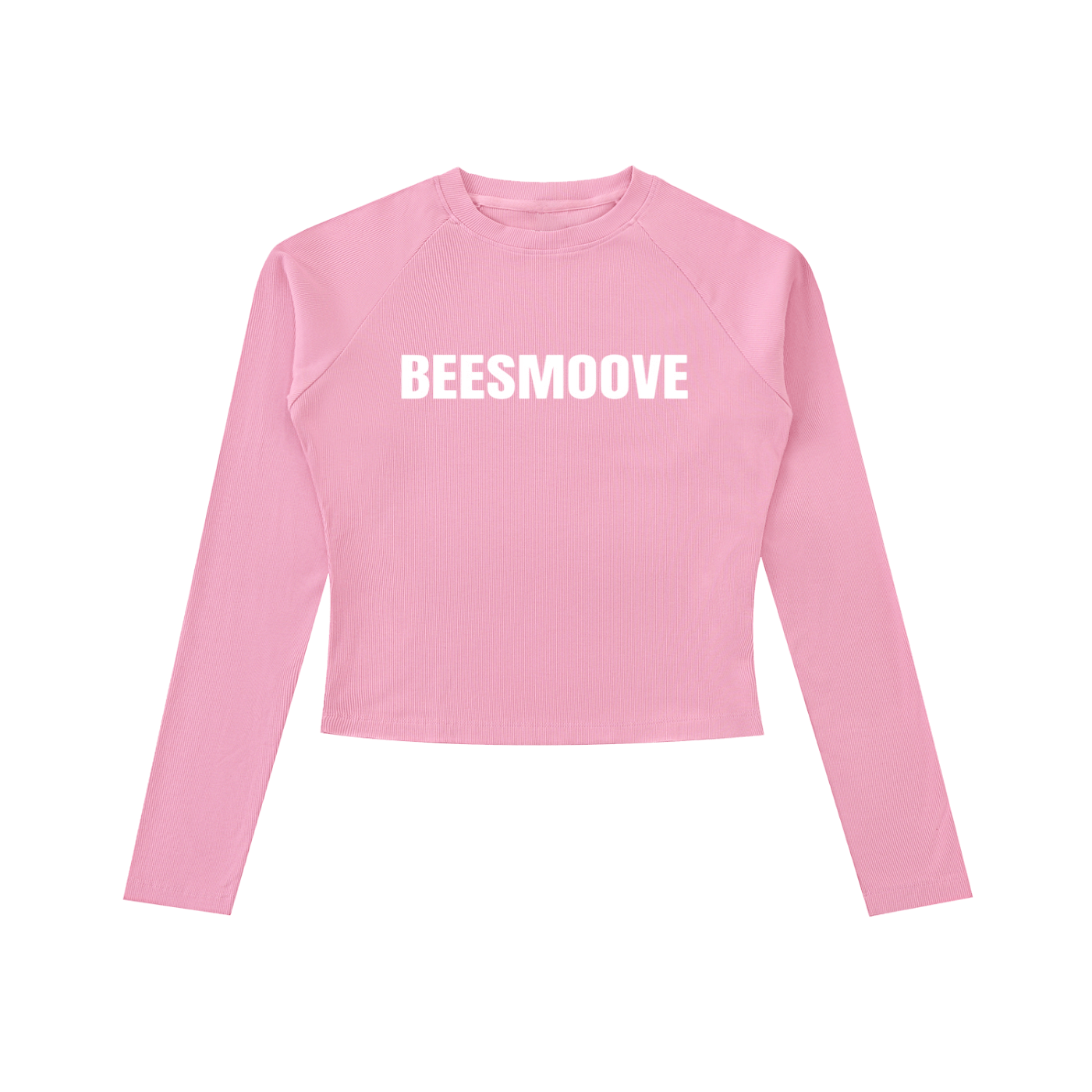 BEESMOOVE Washed Raglan Long Sleeve Slim T-Shirt - Beesmoove