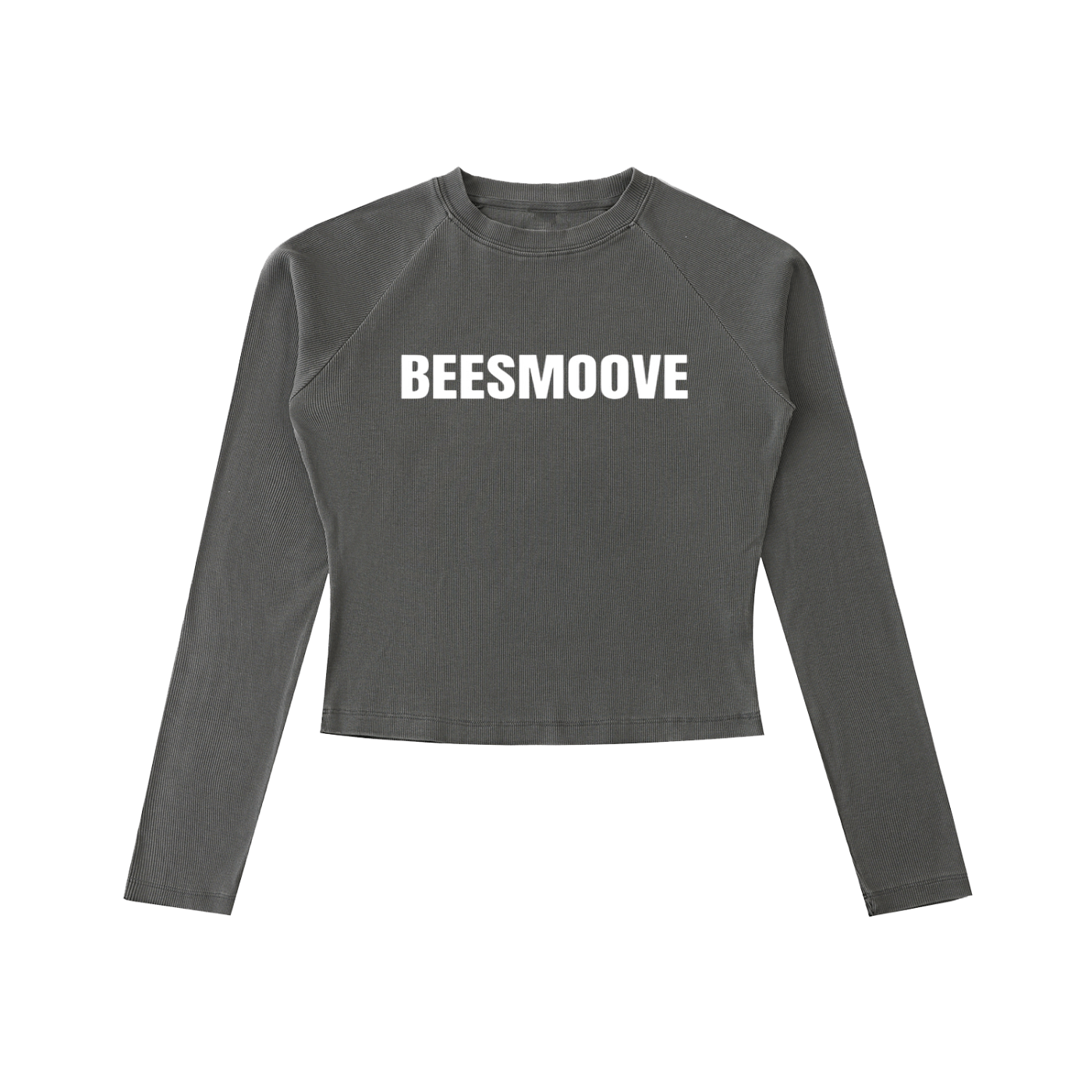 BEESMOOVE Washed Raglan Long Sleeve Slim T-Shirt - Beesmoove