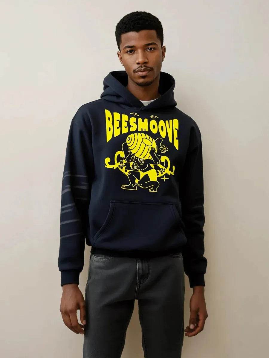 Beesmoove Weight Of Greatness Fleece Hoodie - Beesmoove 