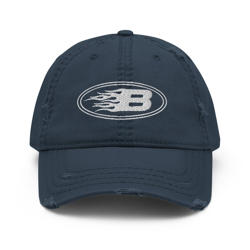 BEESMOOVE White Motion Crown Dad Hat - Beesmoove