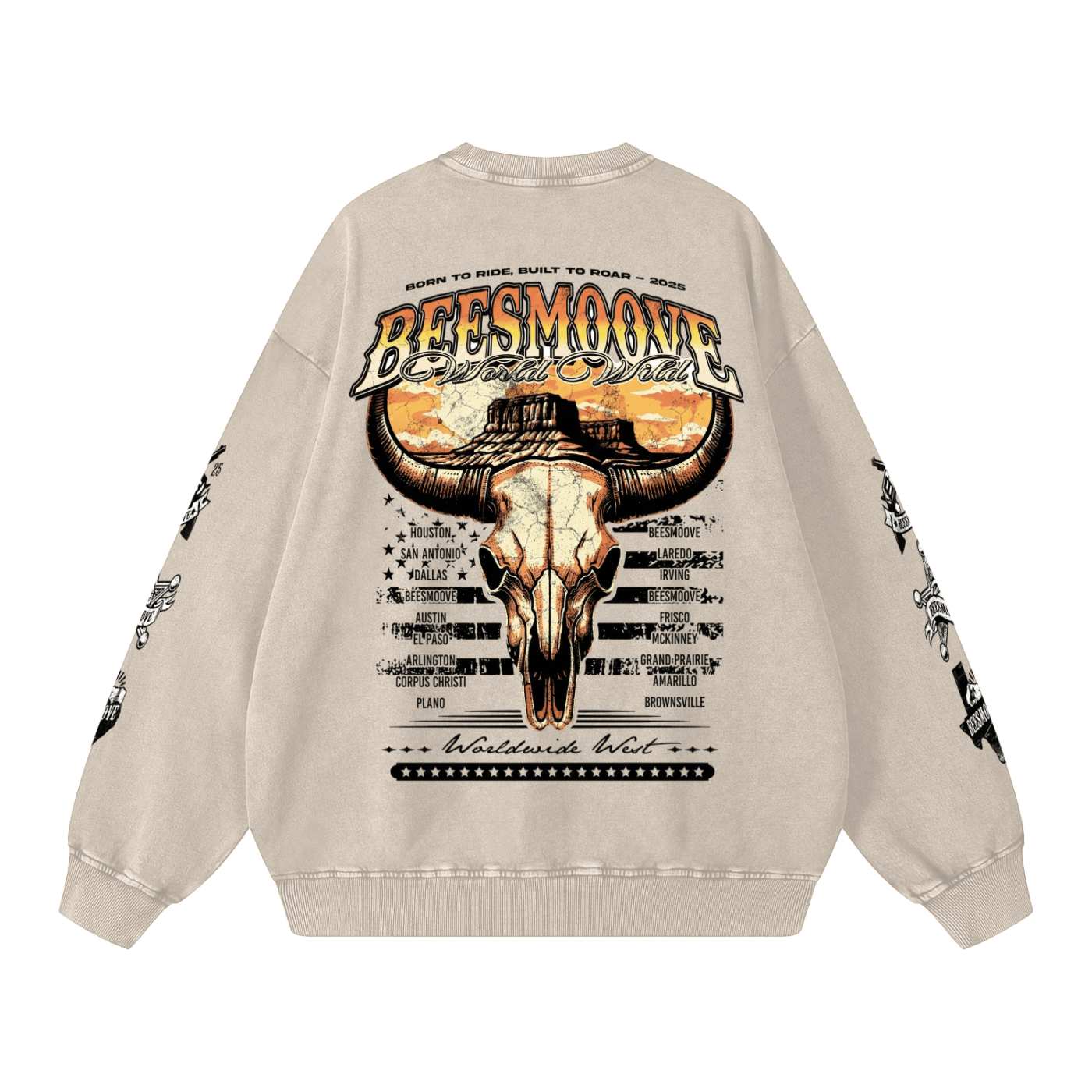 BEESMOOVE Wild West Legacy Oversized Sweatshirt - Beesmoove