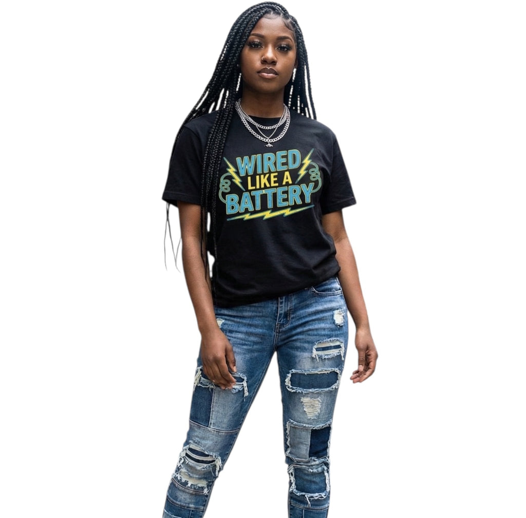 BEESMOOVE Wired Like a Battery T-Shirt - Beesmoove