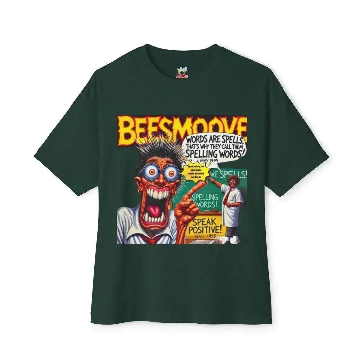 Beesmoove words are spells magazine Oversized Boxy Tee - Beesmoove 