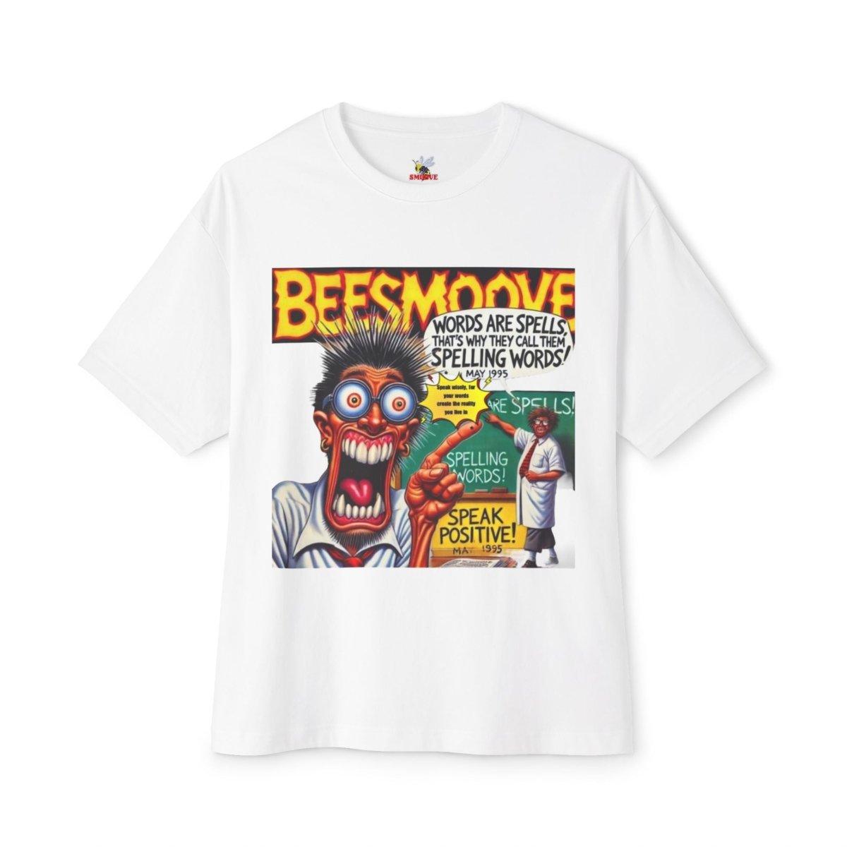 Beesmoove words are spells magazine Oversized Boxy Tee - Beesmoove 