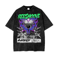 Beesmoove World Tour Oversize Snow Washed T-Shirt - Beesmoove 