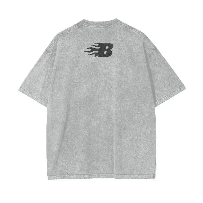 Beesmoove World Tour Oversize Snow Washed T-Shirt - Beesmoove 