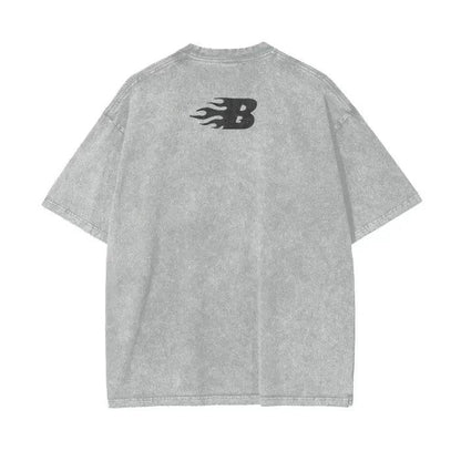 Beesmoove World Tour Oversize Snow Washed T-Shirt - Beesmoove 