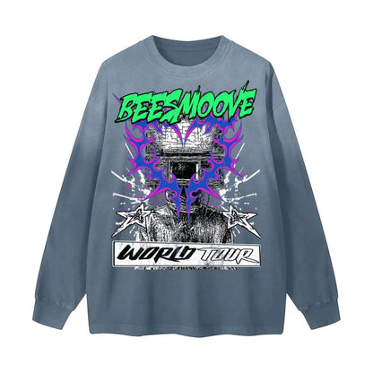 Beesmoove World Tour Vintage Long Sleeve Tee - Beesmoove 
