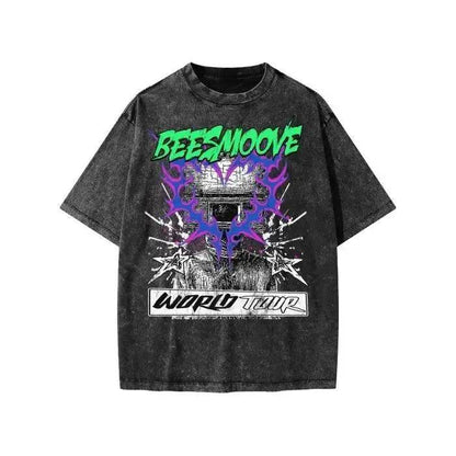 Beesmoove World Tour Washed Kids' T-shirt - Beesmoove 