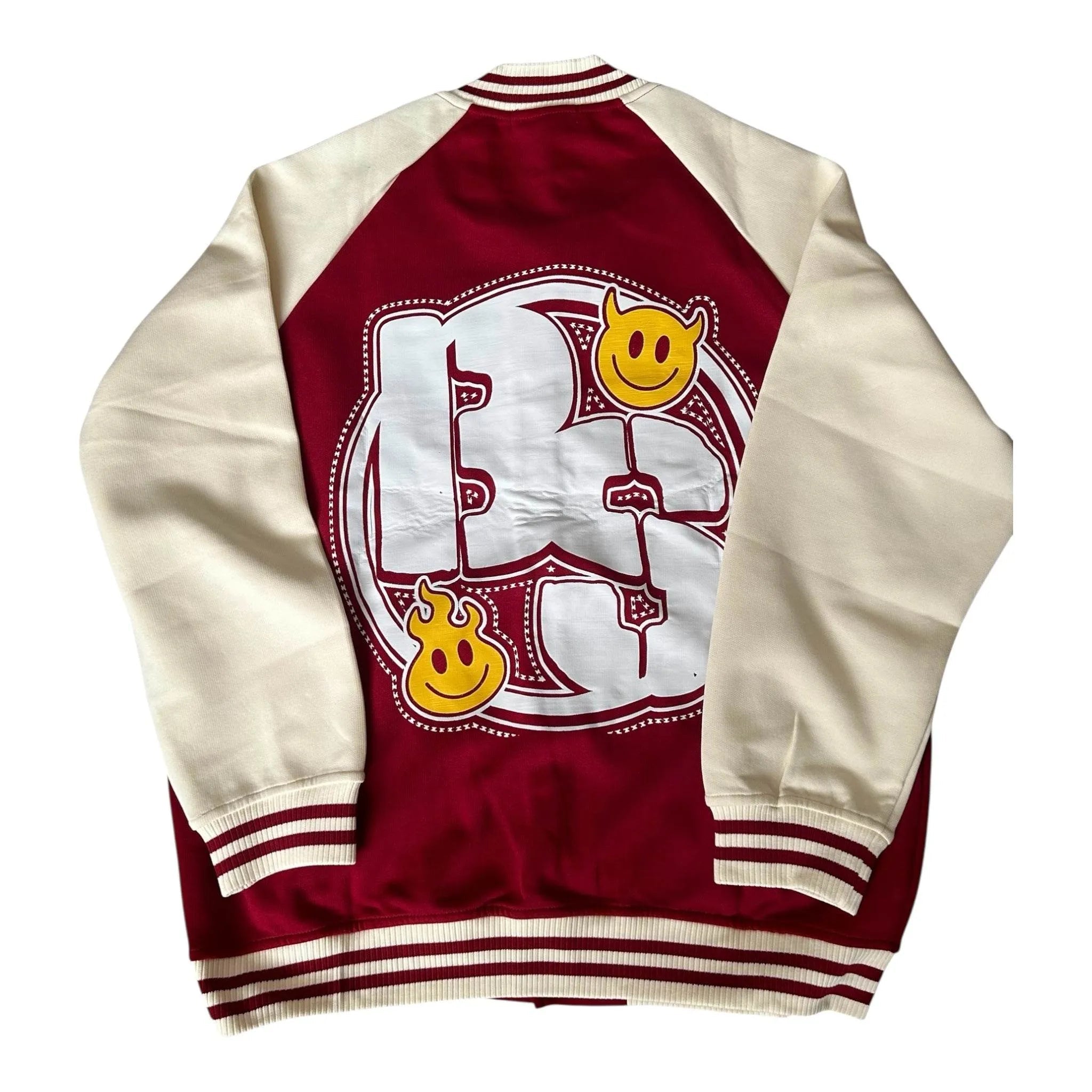 BEESMOOVE Worldwide Global Tone Raglan Sleeve Varsity Jacket - Beesmoove