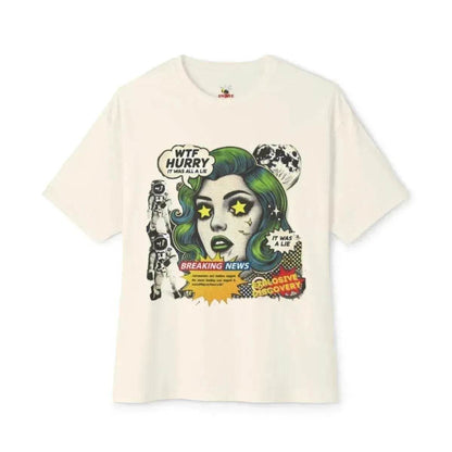 Beesmoove W.T.F it was a lie Oversized Boxy Tee - Beesmoove 