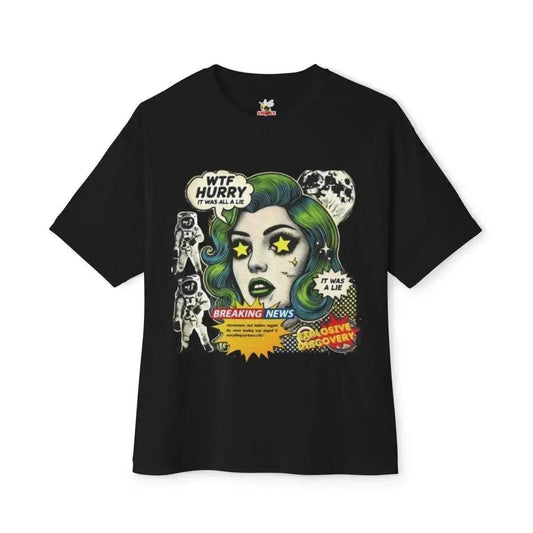 Beesmoove W.T.F it was a lie Oversized Boxy Tee - Beesmoove 