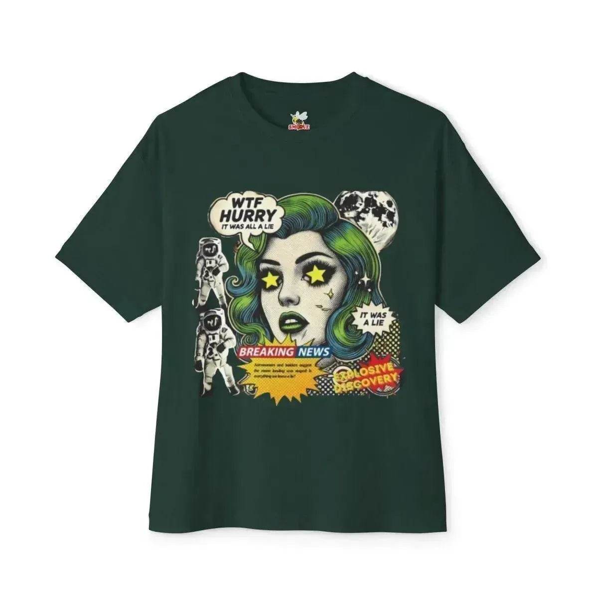 Beesmoove W.T.F it was a lie Oversized Boxy Tee - Beesmoove 