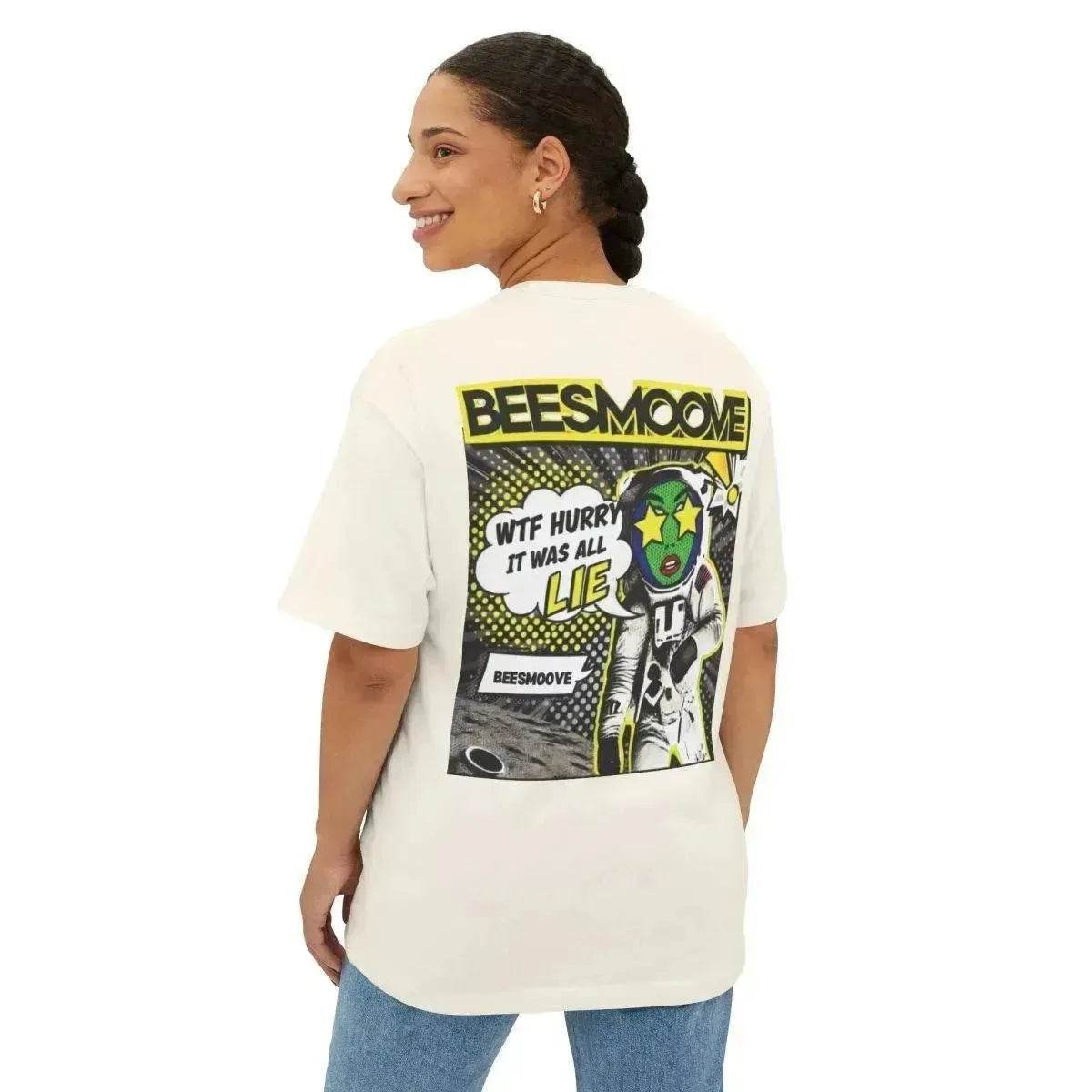 Beesmoove W.T.F it was a lie Oversized Boxy Tee - Beesmoove 