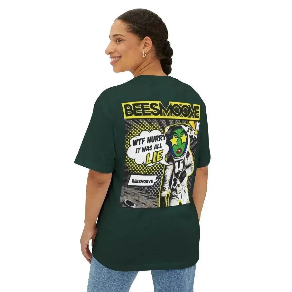 Beesmoove W.T.F it was a lie Oversized Boxy Tee - Beesmoove 