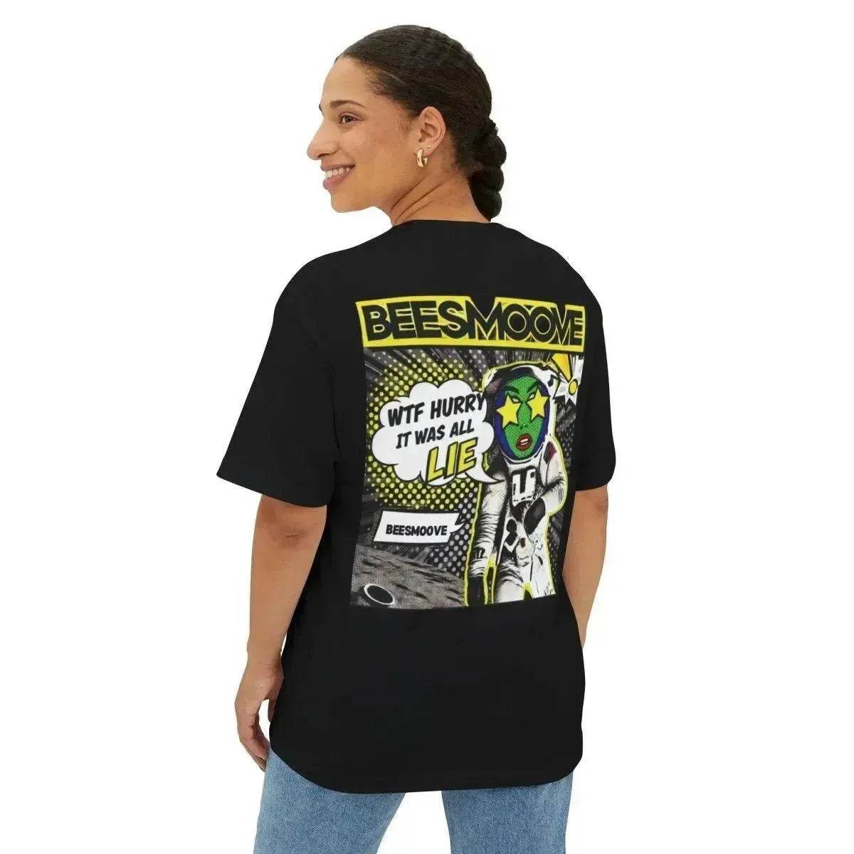 Beesmoove W.T.F it was a lie Oversized Boxy Tee - Beesmoove 