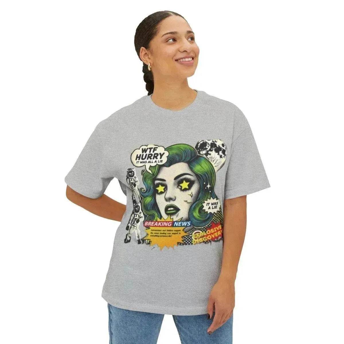 Beesmoove W.T.F it was a lie Oversized Boxy Tee - Beesmoove 