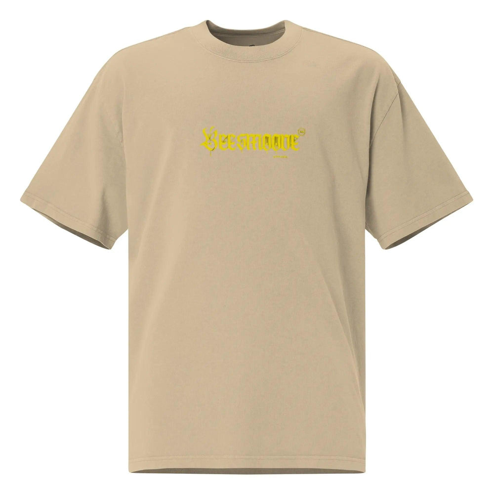 Beesmoove yellow Oversized faded t-shirt - Beesmoove 