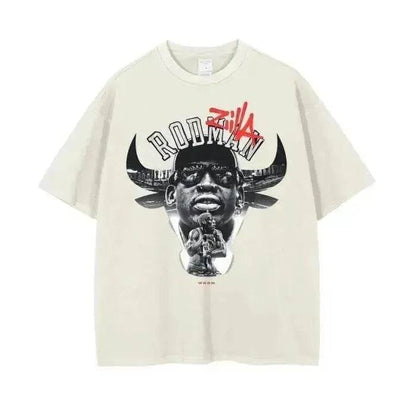 Beesmoove Zilla*Rodman Drop Shoulder T-Shirt - Beesmoove 