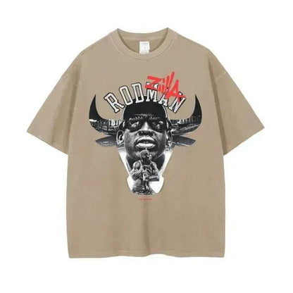 Beesmoove Zilla*Rodman Drop Shoulder T-Shirt - Beesmoove 