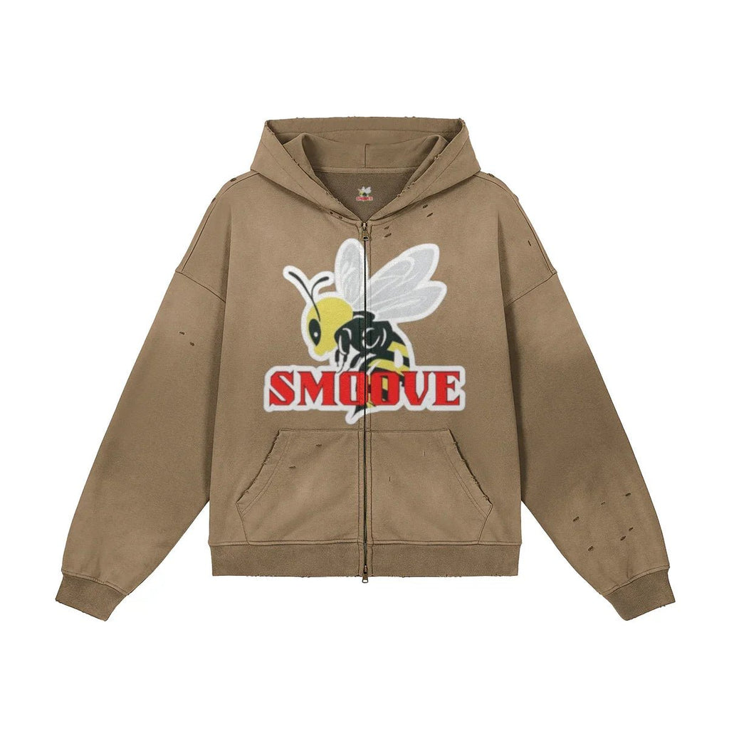 BEESMOOVE Zip - Up LOGO Hoodie - Beesmoove