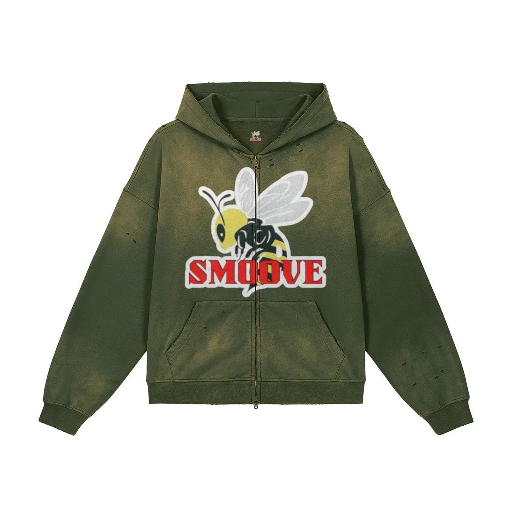 BEESMOOVE Zip - Up LOGO Hoodie - Beesmoove