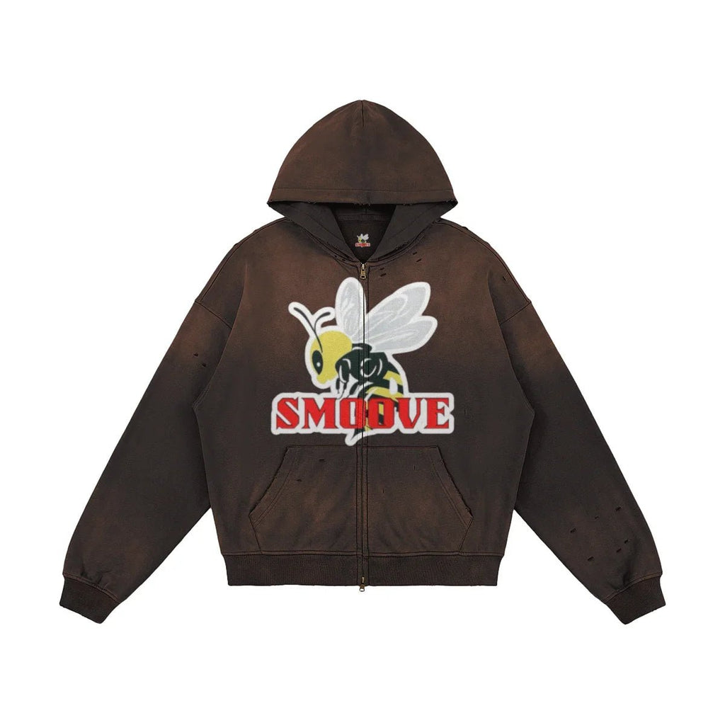 BEESMOOVE Zip - Up LOGO Hoodie - Beesmoove