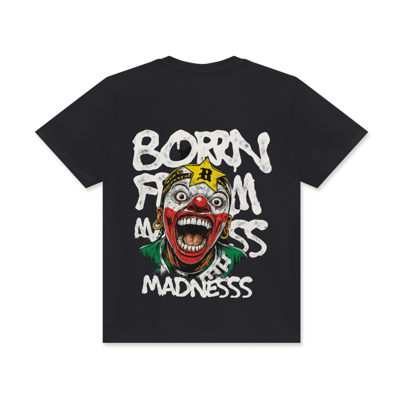 BEESMOOVE Madness Unleashed Crew Neck Cotton T-Shirt - Beesmoove 