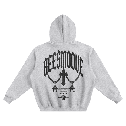 BEESMOOVE Forbidden Power Fleeced Boxy Hoodie - Beesmoove 