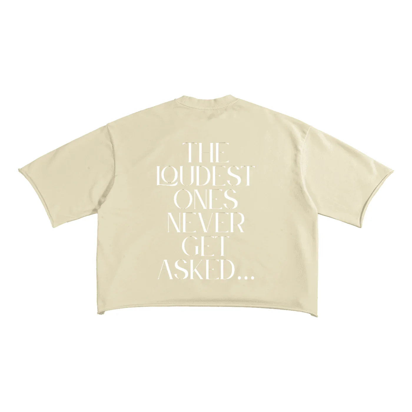 BEESMOOVE OKAY THEN Terry Raw Edge T-shirt - Beesmoove 