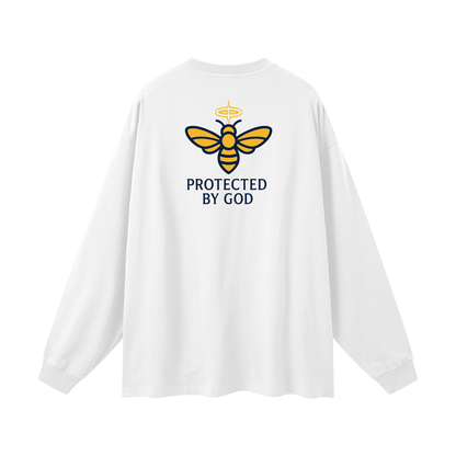 BEESMOOVE Protected by God Oversized Long Sleeve T-Shirt