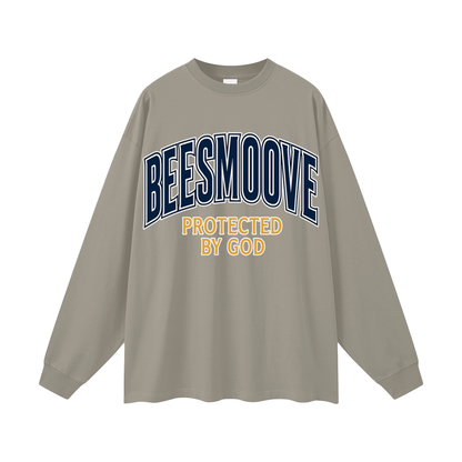 BEESMOOVE Protected by God Oversized Long Sleeve T-Shirt