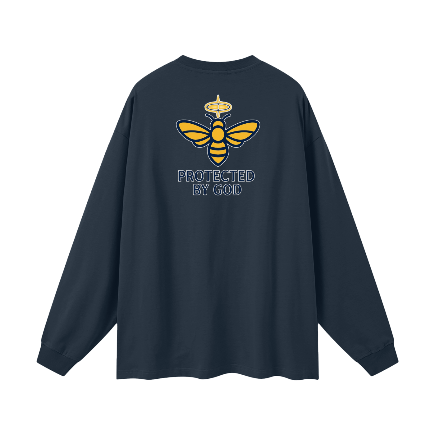 BEESMOOVE Protected by God Oversized Long Sleeve T-Shirt